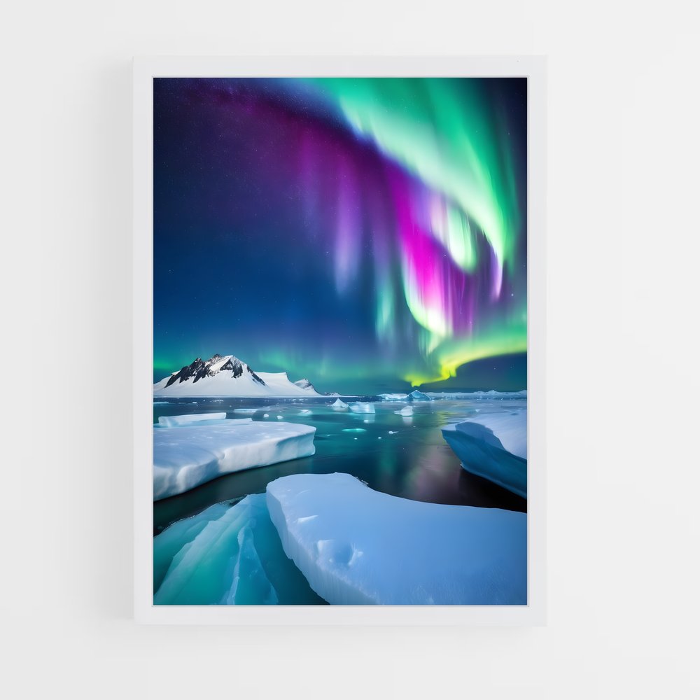 Poster Splendeur de l'Aurora Australis – affiche Univers (vue 3)